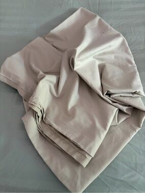 Neutral Beige Queen Sized Flat Sheet